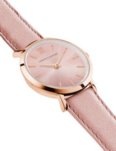 Load image into Gallery viewer, Solaris Lugano Leather 26mm Rose Gold Pink