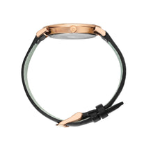 Load image into Gallery viewer, Jura Leather 38mm Rose Gold Black