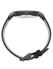 Load image into Gallery viewer, Code Dot Leather 38mm Black Blue