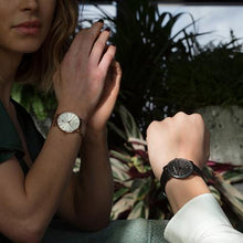 Load image into Gallery viewer, Aurora Milanese 38mm Rose Gold Black