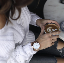 Load image into Gallery viewer, LJXII Lugano Milanese 40mm Gold Satin-White