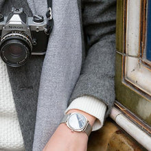 Load image into Gallery viewer, Meridian Milanese 38mm Rose Gold Charcoal