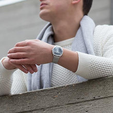 Load image into Gallery viewer, MERIDIAN MILANESE 38MM SILVER NAVY