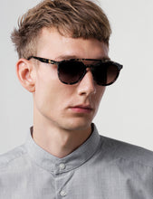 Load image into Gallery viewer, Grey Havana Aviator Sunglasses
