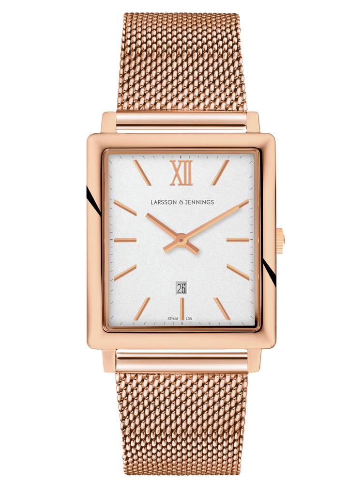 LJXII Norse Milanese 40mm Rose Gold Satin-White – auratenewyork634.com