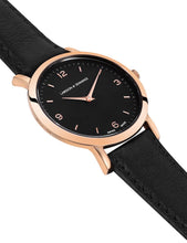 Load image into Gallery viewer, Lj Classic Lugano Leather 33mm Rose Gold Black
