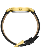 Load image into Gallery viewer, Jette Lugano Leather 40mm Gold Black
