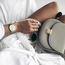 Load image into Gallery viewer, LJXII Lugano Milanese 40mm Rose Gold Satin-White

