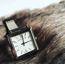 Load image into Gallery viewer, LJXII Norse Milanese 34mm Rose Gold Satin-White
