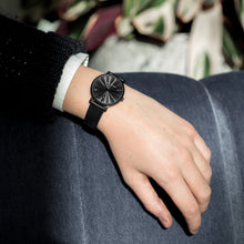 Load image into Gallery viewer, Aurora Leather 38mm Rose Gold Black

