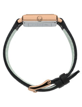 Load image into Gallery viewer, Sloan Cube Leather 34mm Rose Gold Black
